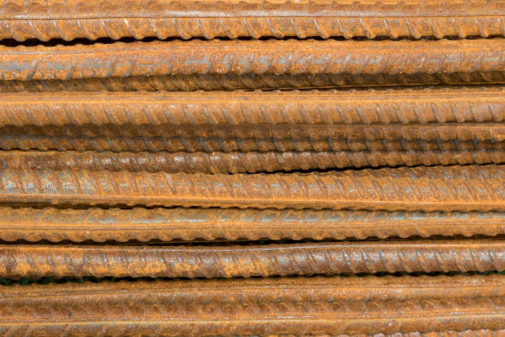 Stacked reinforcing bars