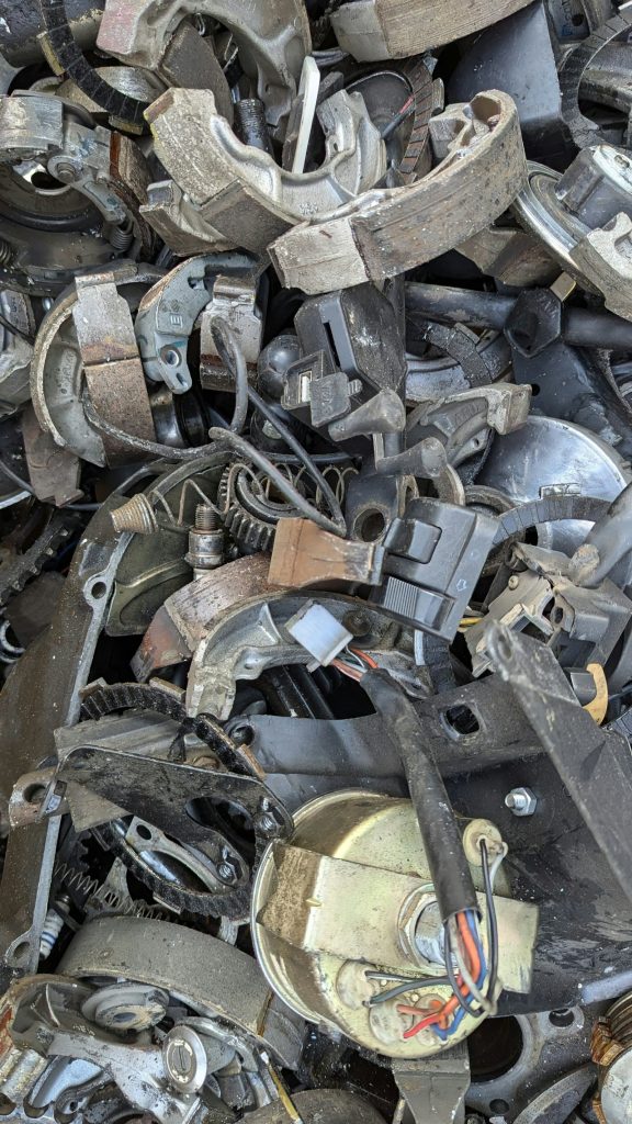 Pile of old metal parts